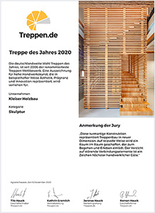 Siegertreppe 2020 in der Rubrik Skulptur bei treppen.de 